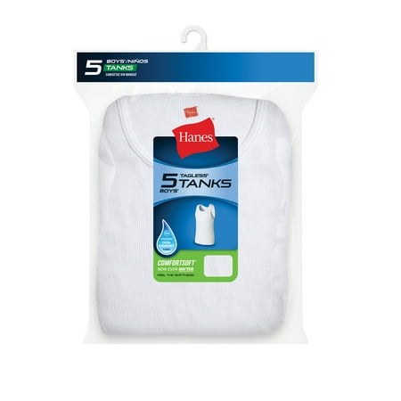 Hanes Boys 5 Pack Ultimate Comfortsoft Tank